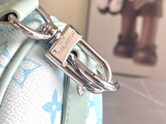 กระเป๋า Business LV Designer Monogram Keepall BandoulièRe 50 Blue Travel Bag