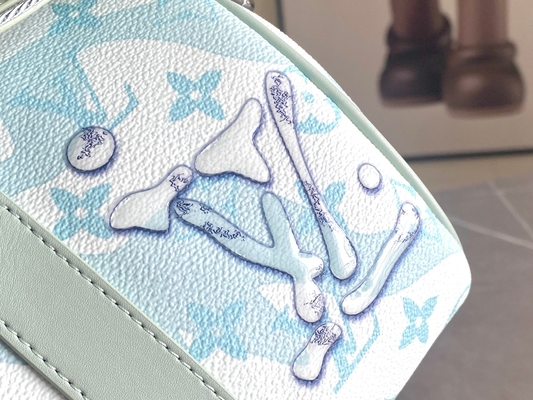 กระเป๋า Business LV Designer Monogram Keepall BandoulièRe 50 Blue Travel Bag