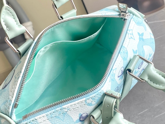กระเป๋า Business LV Designer Monogram Keepall BandoulièRe 50 Blue Travel Bag