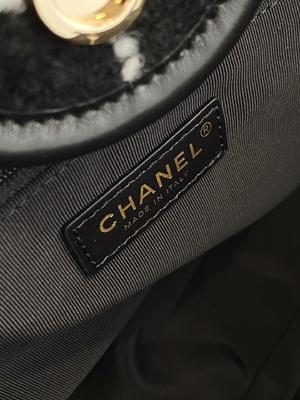 Chanel 2022 Sotheby's Custom Branded Bags Tweed Beach Bag FW Rainbow Tote
