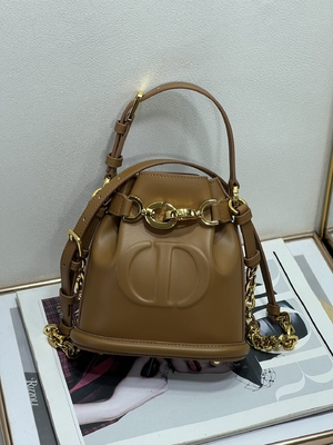 กระเป๋า C'est Dior ลายนูน Gold Saddle CD Christian Dior Sport Bag หนังลูกวัว