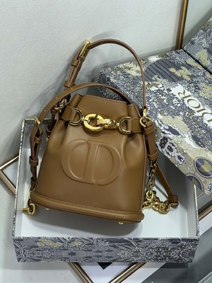 กระเป๋า C'est Dior ลายนูน Gold Saddle CD Christian Dior Sport Bag หนังลูกวัว