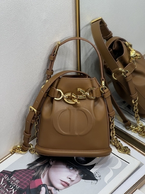 กระเป๋า C'est Dior ลายนูน Gold Saddle CD Christian Dior Sport Bag หนังลูกวัว