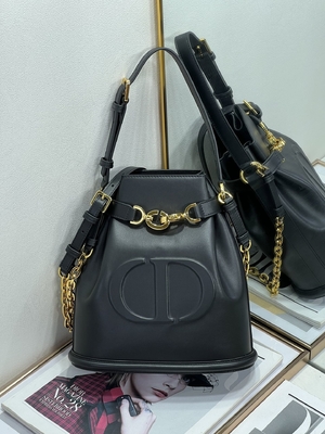 กระเป๋า C'est Dior ลายนูน Gold Saddle CD Christian Dior Sport Bag หนังลูกวัว
