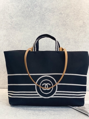 ODM เย็บปักถักร้อย Chanel กระเป๋าสะพายไหล่ 2 ทาง 32x13x24