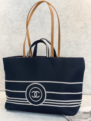 ODM เย็บปักถักร้อย Chanel กระเป๋าสะพายไหล่ 2 ทาง 32x13x24