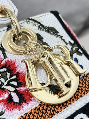 Multicolor Petites Fleurs Custom Branded Bags Dior Medium D Lite Bag